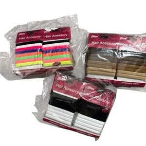 Bundle of 3 Hair Accessory Bands, Multicolor